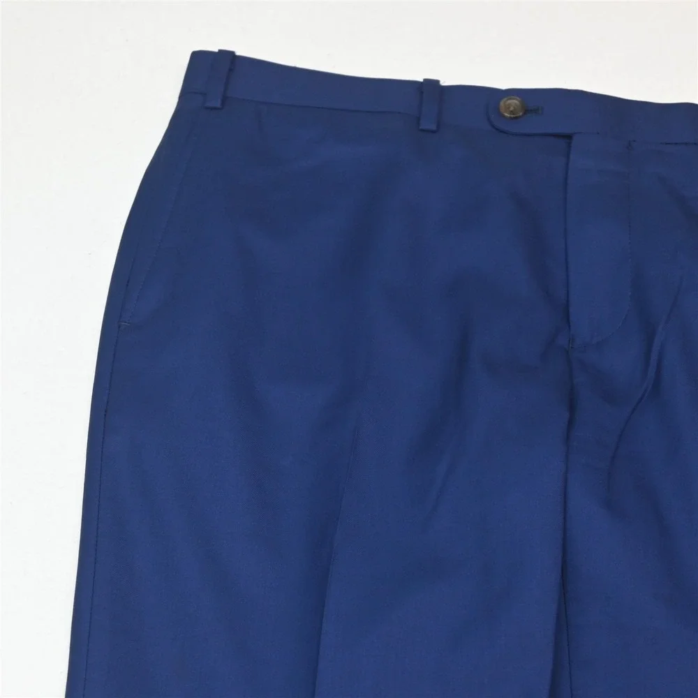 Indochino 40S 34x30 Blue 100% Wool Slim Mens Jacket Pants Suit